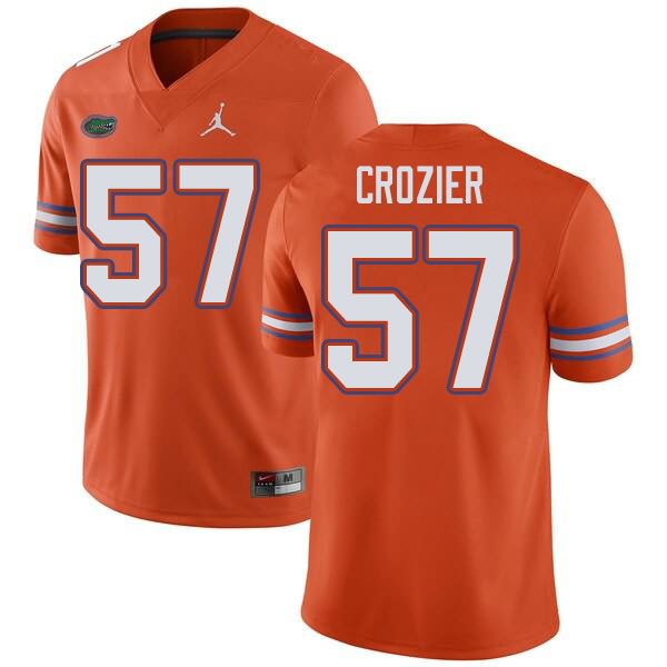 Men's NCAA Florida Gators Coleman Crozier #57 Stitched Authentic Jordan Brand Orange College Football Jersey KNP0565JY